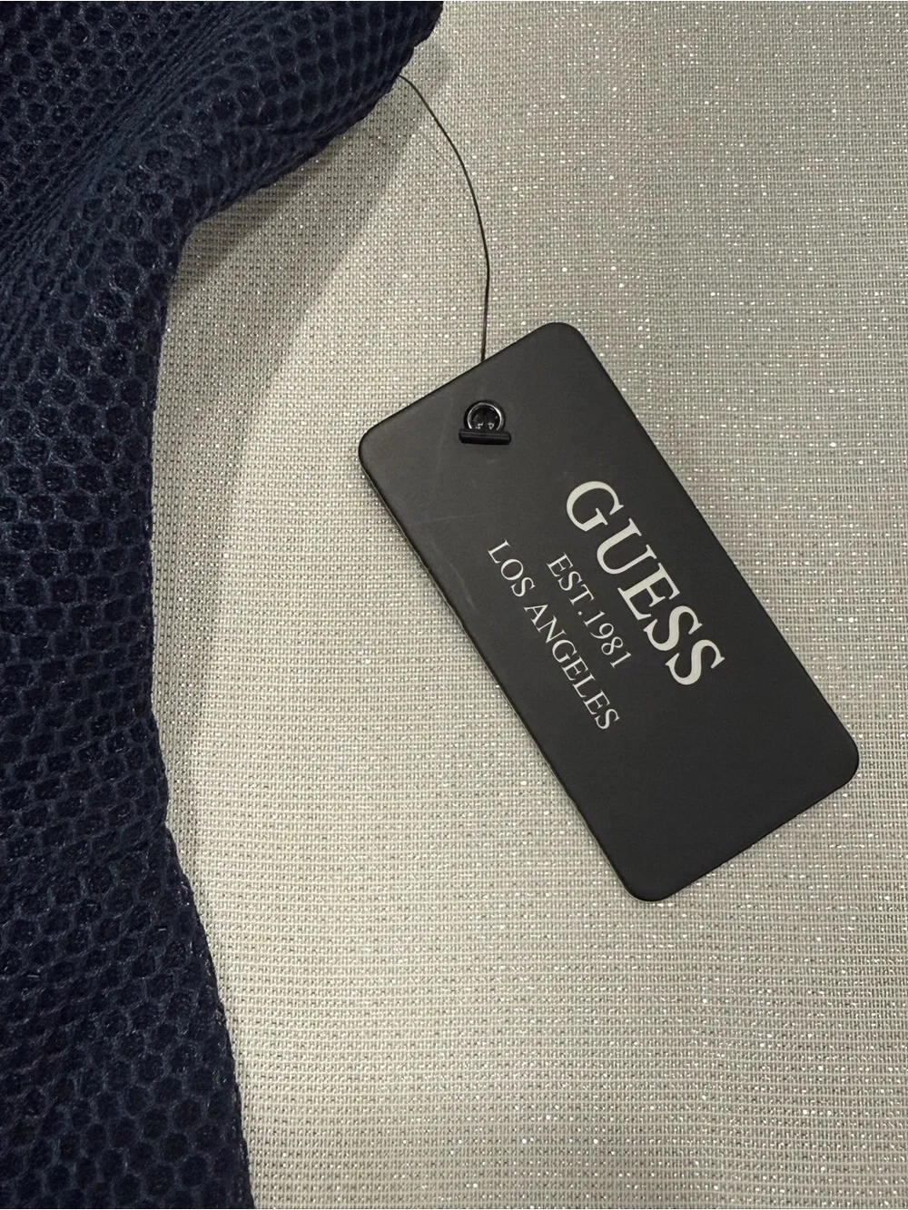 GUESS‎ Mesh Navy Blue Fit-and-Flare Dress Size 0 Wedding Guest Cocktail